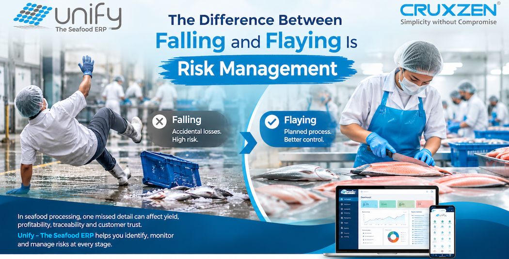 Seafood ERP for seafood business risk management.